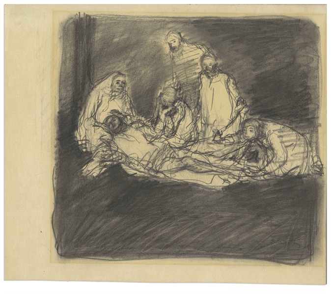 Bernard Krigstein Illustration for ''The Death of Jesus''